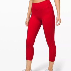 ✨ NWT Red Pace Rival Crop Leggings | lululemon